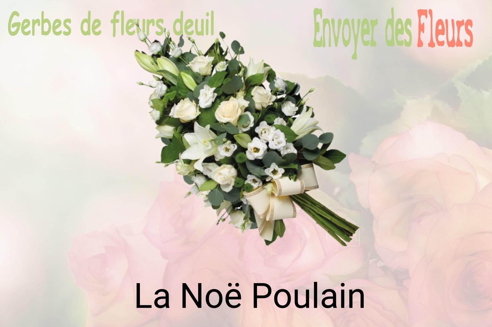 Gerbe de fleurs de deuil livrée à La Noë-Poulain